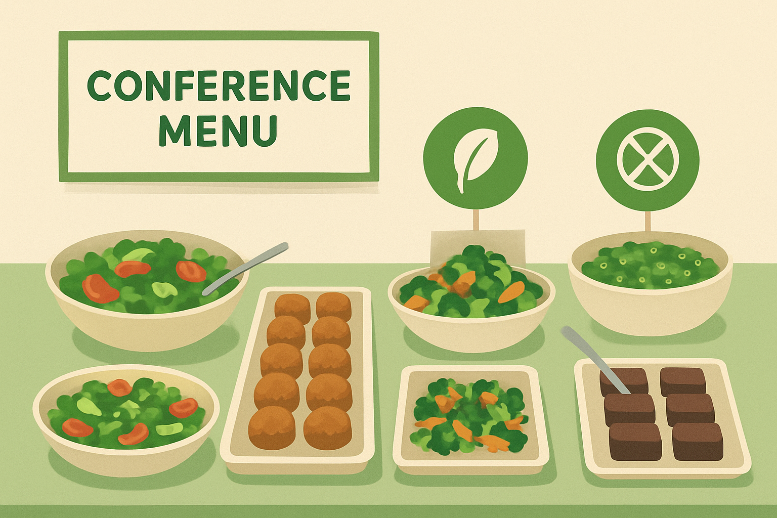 Dieta wegetariańska i bezglutenowa na konferencji – jak odpowiedzieć na potrzeby gości?