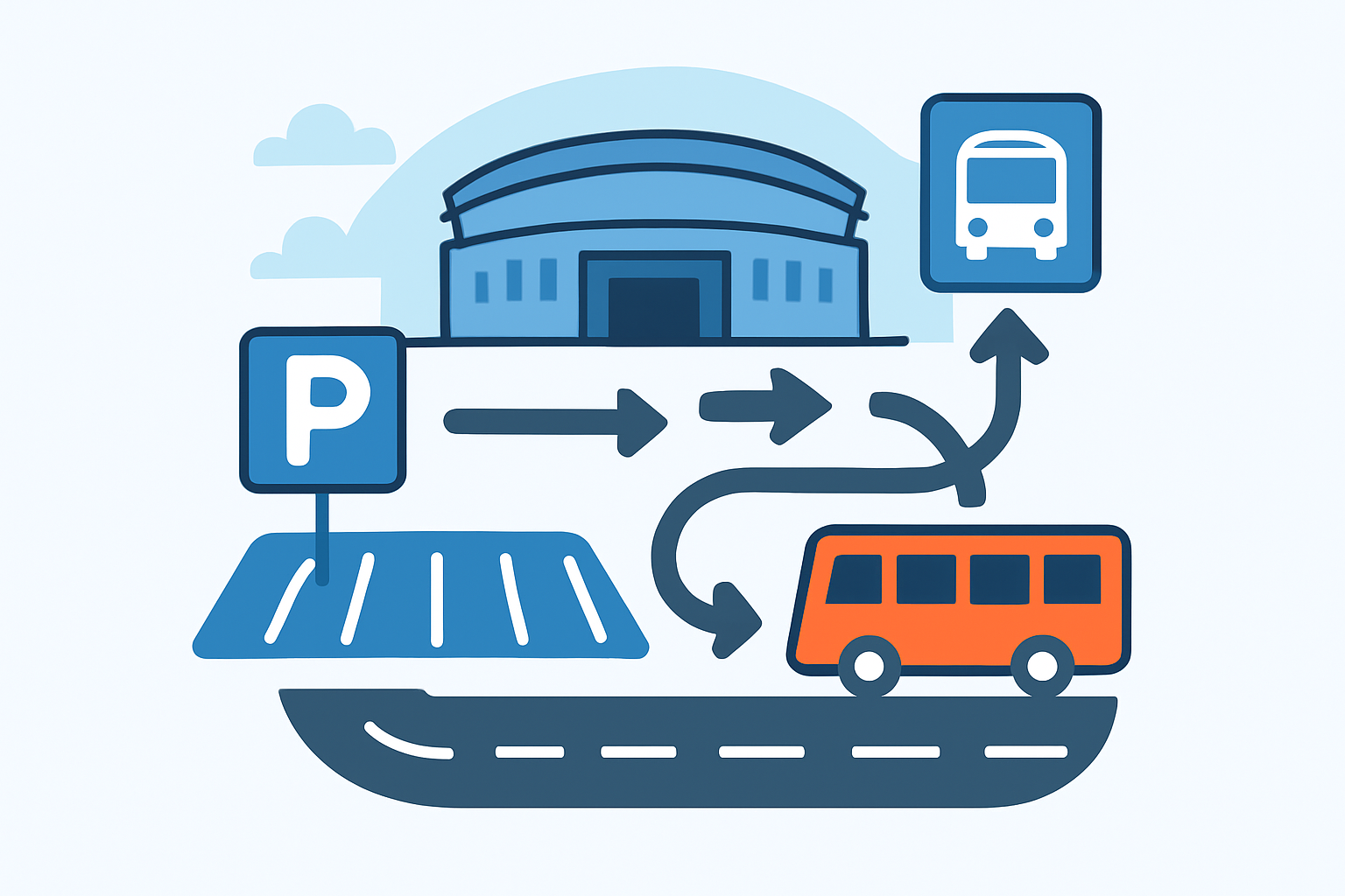 sala konferencyjna z parkingiem